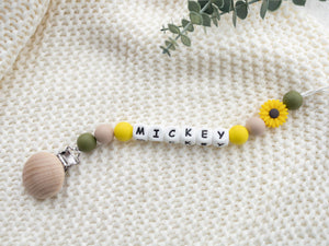 Personalized Pacifier Clip | Name Pacifier Holder | Personalised Dummy Chain | |Dummy Holder | Silicone Dummy Chain