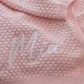 Personalized Knit Cotton Baby Blanket