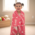 Custom Name Minky Blanket - Soft, Personalized Gift for Babies, Kids & Adults