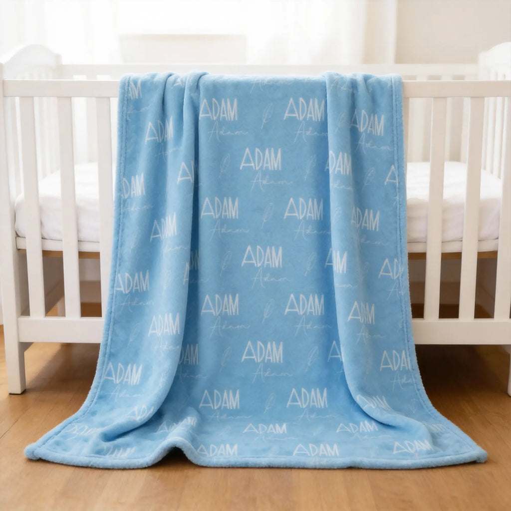 Personalized Name Minky Blanket – Ultra‑Soft Custom Gift for Babies, Kids & Adults