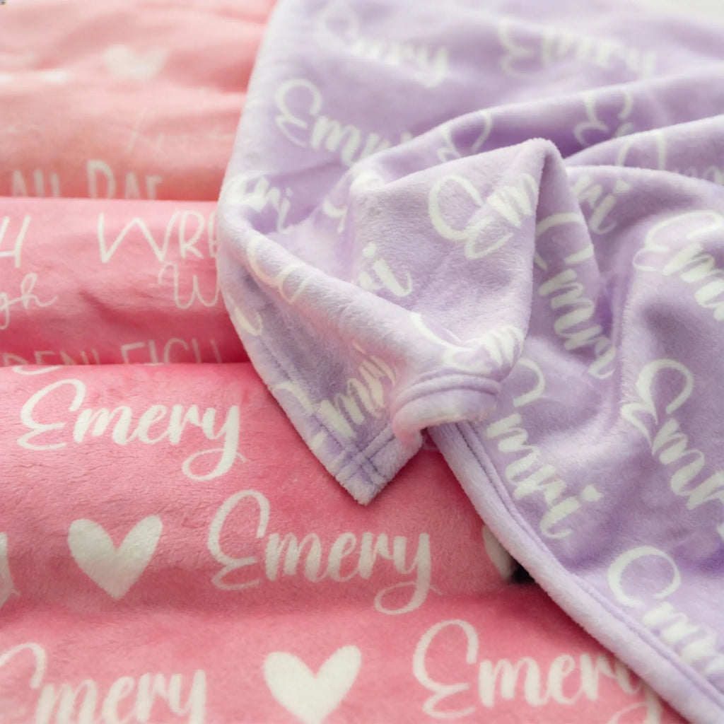 Personalized Name Minky Blanket – Ultra‑Soft Custom Gift for Babies, Kids & Adults