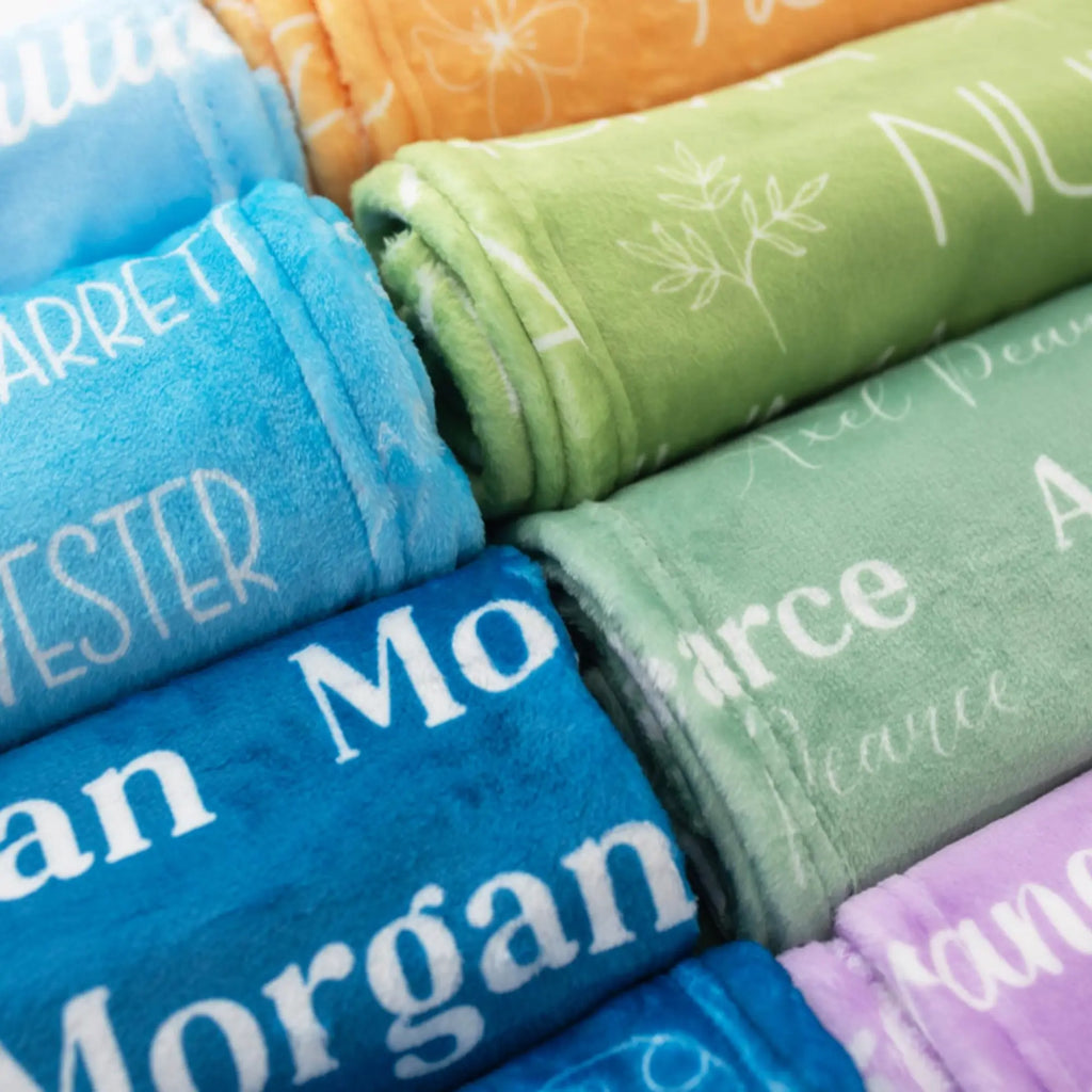 Personalized Name Minky Blanket – Ultra‑Soft Custom Gift for Babies, Kids & Adults