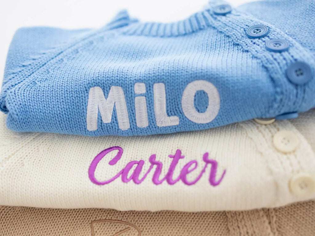 Embroidered Baby Romper Set: Personalized Newborn Cotton Bodysuit