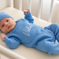 Embroidered Baby Romper Set: Personalized Newborn Cotton Bodysuit