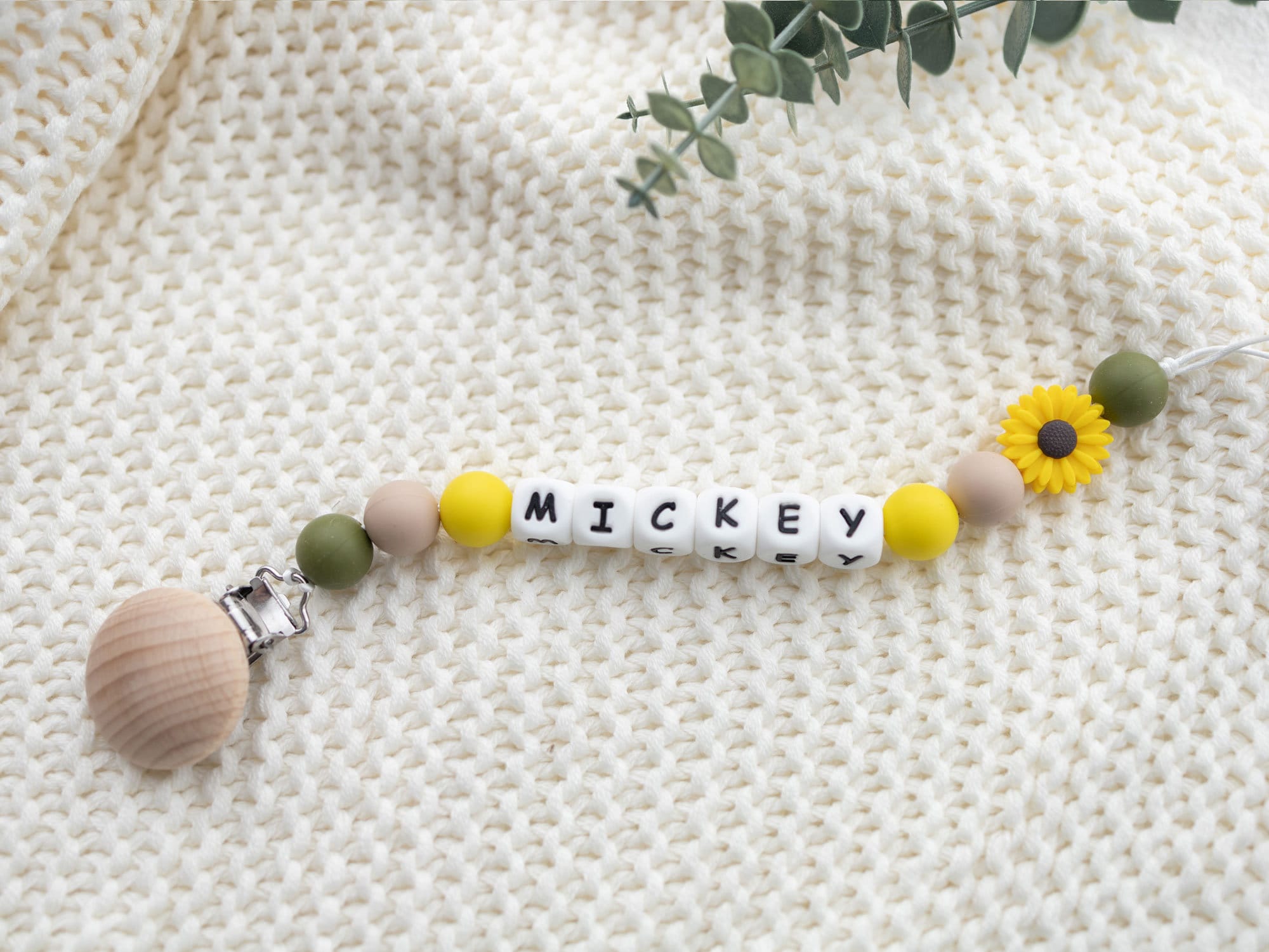 Personalized Pacifier Clip | Name Pacifier Holder | Personalised Dummy Chain | |Dummy Holder | Silicone Dummy Chain