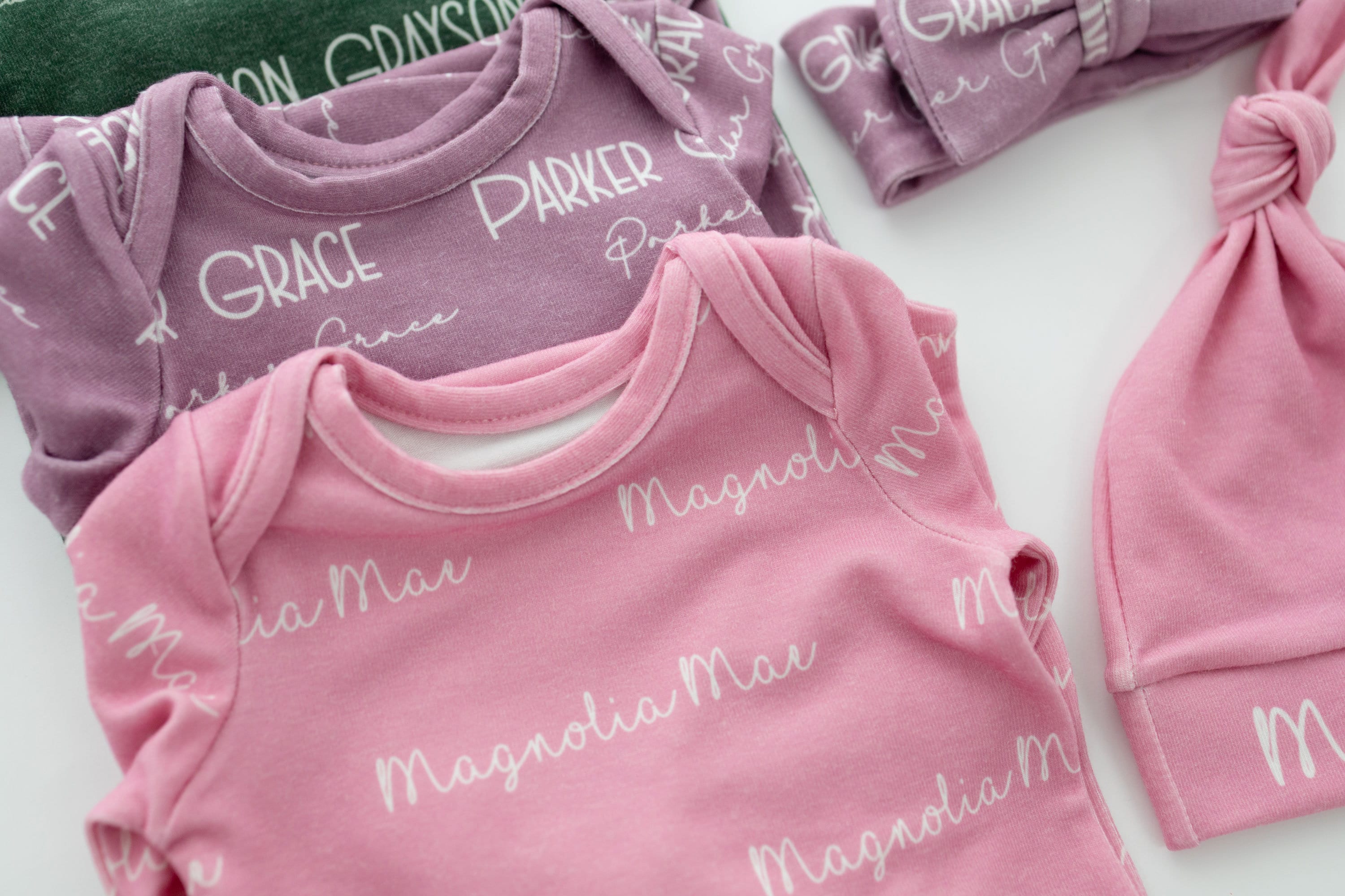 Personalized Name Gown Newborn Baby