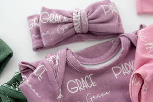 Personalized Name Gown Newborn Baby